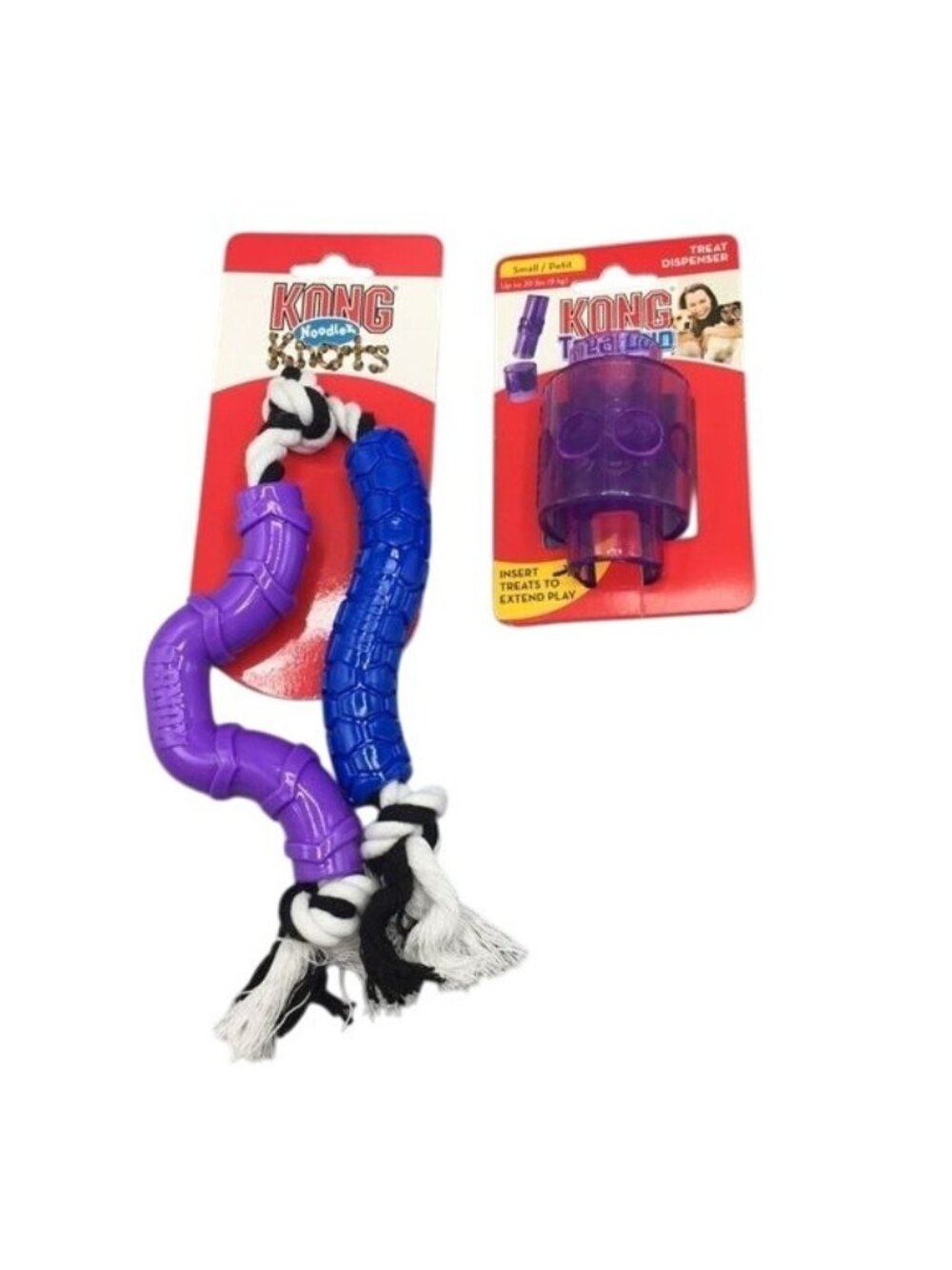 Kong Noodlz Knots & Treat Duo for Small Dogs